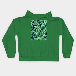 Tropical plants nature background Kids Hoodie